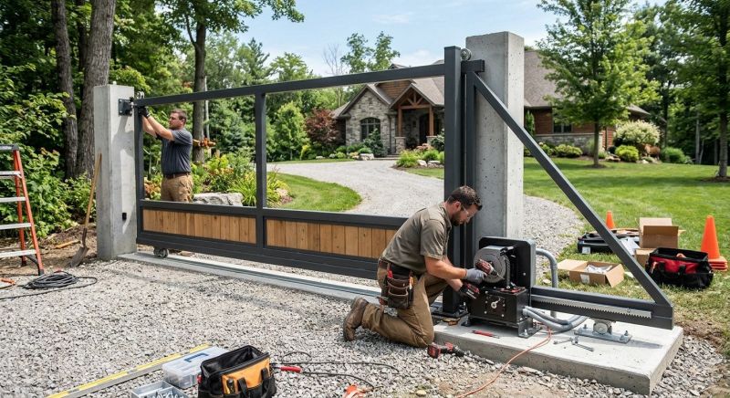 Electric Gate Installation in Plano, TX